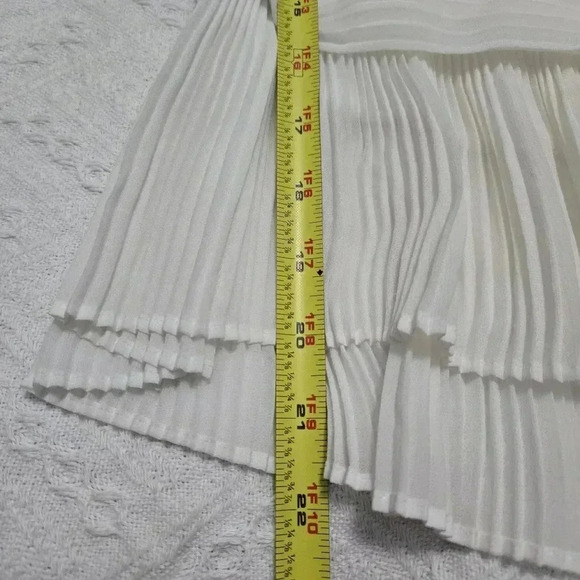 The Kooples Shear Pleated Heart Top Sz 2 - Picture 8 of 9